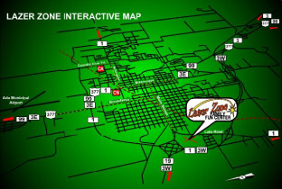 View Map to Lazer Zone Family Fun Center